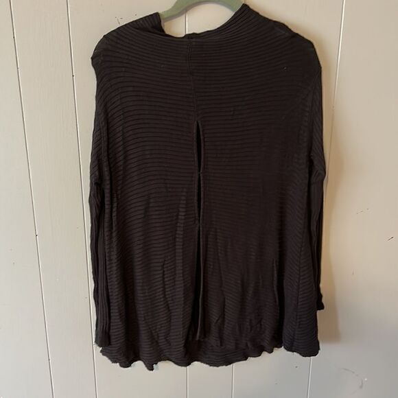 Free People Black Ribbed Top Size XS - Picture 2 of 2